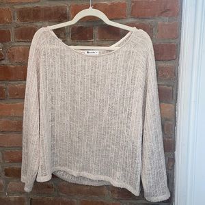 Vernacular Lightweight Cream Sweater Top Size Large